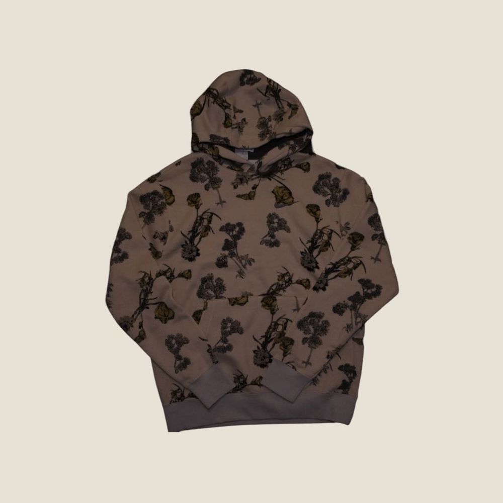 Nike Floral Hoodie White Size M